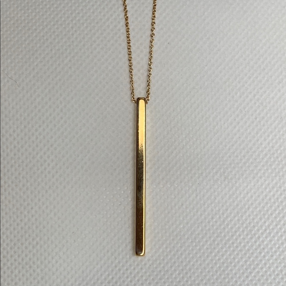 Gold Minimalist Bar Necklace